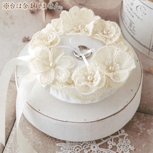 Juno レースのお花のピロー レース 上品 ナチュラル 清楚 指輪 結婚式 ハンドメイド 手作り ...