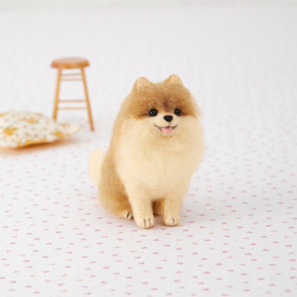 羊毛フェルト 犬 キット アクレーヌでつくるポメラニアン イヌ 須佐沙知子 簡単 中級〜上級者向け ...