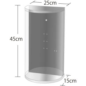 ブーケケース ブーケスタンド ラウンド Mサイズ 25cm×15cm×45cm