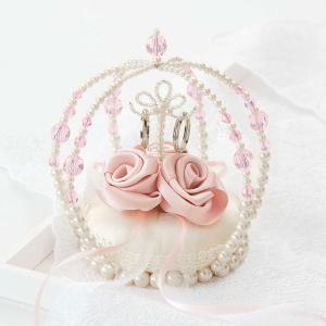 エターナルリングピロー 巻きバラタイプ ピンク おしゃれ