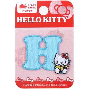 サンリオ ハローキティ イニシャルワッペン・I 3.1×2.4cm ワッペン