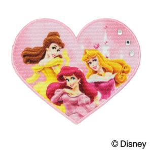 ディズニープリンセス アップリケ 6.7×5.5cm ワッペン アイロン 手芸用品 刺しゅう 刺繍 手作り キッズ 子供 入学 入園 Disney MY550 MY121 yp