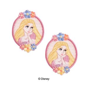 ディズニー ラプンツェル ワッペン 1枚：3×4cm アップリケ アイロン シール 手芸用品 刺しゅう 刺繍 手作り キッズ 子供 入学 入園 Disney MY5501 MY387 yp