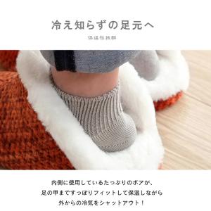 甲高 スリッパ ルームシューズ M 22〜25...の詳細画像3