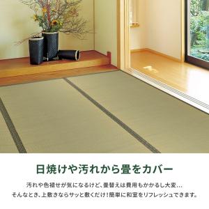 い草 ござ 6畳 上敷き カーペット 江戸間 ...の詳細画像2