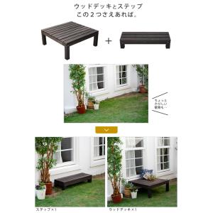 ウッドデッキ 90×90 おしゃれ セット キ...の詳細画像5