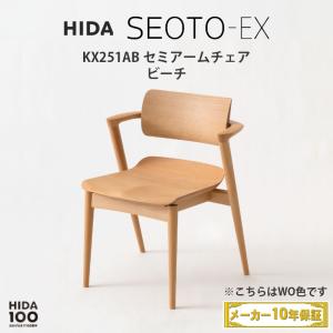 飛騨産業 HIDA SEOTO-EX100 アームチェア KX261AN（背板・板座
