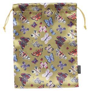 ナタリー・レテ サテン・ドローストリングポーチ ドッグ&フラワー 犬