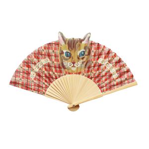 ナタリー・レテ キャット扇子 マヤ　プリンセス・キャット猫のアートせんす