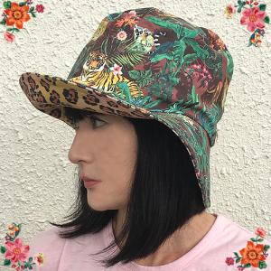 ナタリー・レテ ジャングル・ハット　ジャングルのリバーシブル・ブルトン・ハット