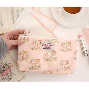 ペーパードールメイト オイルクロス・ポーチ M ツイン・キャット Paper Doll Mate Oilcloth Pouch M Cats (Kitten Twins)｜fantastica