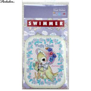 SWIMMER（スイマー） レトロアニマル・ミニ・PVCステッカー いちご