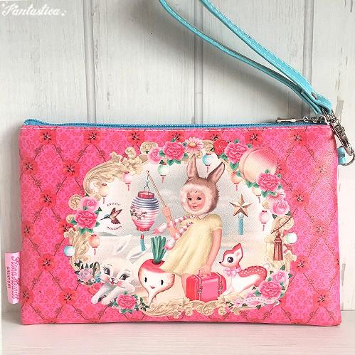 WU&amp;WU フィオナ・ヒューイット バニー・ガール・メイクアップ・ポーチ