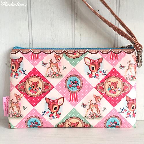 WU&amp;WU フィオナ・ヒューイット ダイアモンド・バンビ・メイクアップ・ポーチ