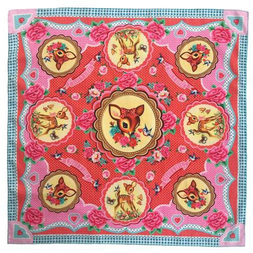 WU&amp;WU フィオナ・ヒューイット スウィート・バンビ・シルキースカーフ 90cm