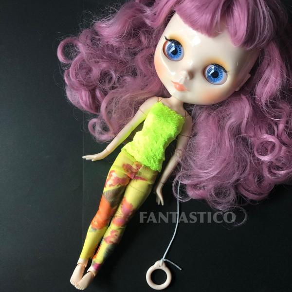 バービー人形用ドール用アウトフィット♪チューブトップスとレースパンツセットアップ☆ヨガウエア 下着 ...