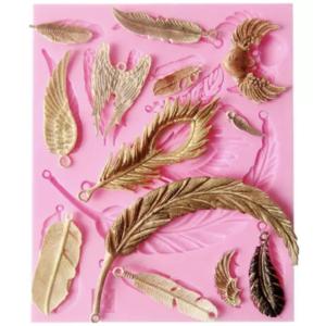 ハンドメイドのシリコンモールド♪フェザー型羽型インディアン型ネイティブ型アンティークヴィンテージ