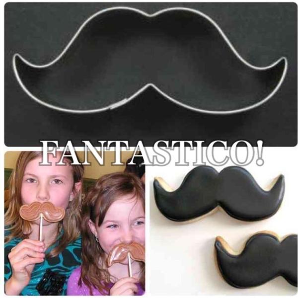 ハンドメイドのステンレスクッキー型☆ヒゲ型紳士型父の日型ブライダル型ウエディング型バレンタインフォト...