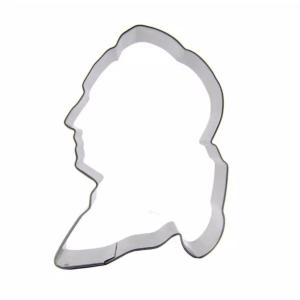 ハンドメイドのステンレスクッキー型☆偉人型男性横...の商品画像