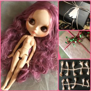 !ラッピングサービス♪アイシードール本体♪可動ボディ♪付け替えハンドパーツ9セット♪1/6ドール♪ネオブライス