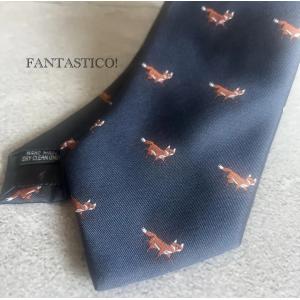 HERMES（エルメス） ネクタイ アニマル柄 9.5cm シルク マルチカラー