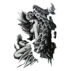 タトゥーシール 天使 hb802中型・A5