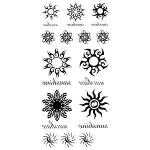 タトゥーシール 太陽 トライバル hm685 レギュラー