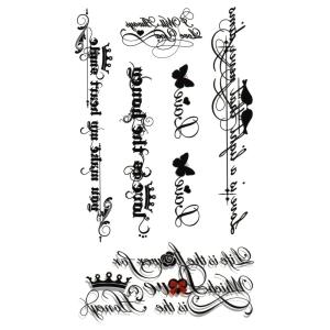 タトゥーシール 英文字 3D hm782 レギュラー