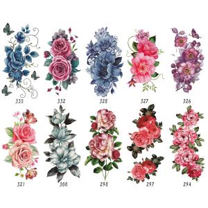 タトゥーシール 選べる６枚セット 薔薇 蝶 龍 花 トライバル