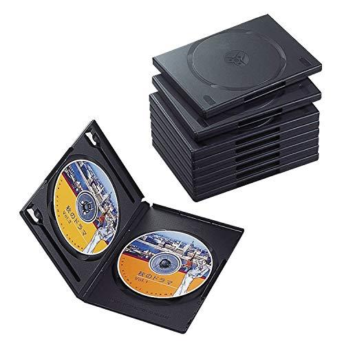 エレコム トールケース DVD BD 対応 標準サイズ 2枚収納 10個セット ブラック CCD-D...