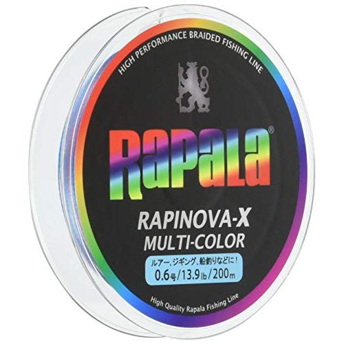 Rapala(ラパラ) PEライン ラピノヴァX マルチカラー 200m 0.6号 13.9lb 4...