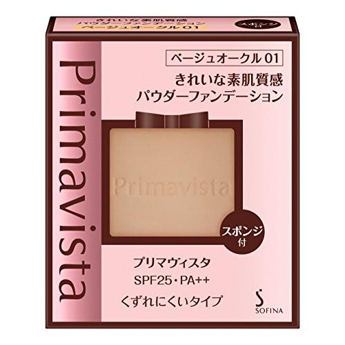 プリマヴィスタ きれいな素肌質感パウダーファンデーション ベージュオークル01 SPF25 PA++...