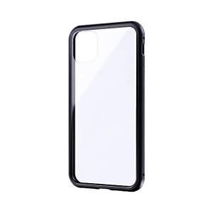 ルプラス iPhone 11 Pro Max ガラス&amp;アルミケース「SHELL GLASS Aluminum」 ブラック LP-MIL19SGABKの商品画像