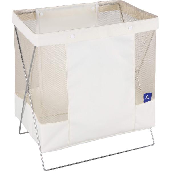 アストロ 収納ケース アイボリー サイドメッシュ W40×D26×H44.5cm 折りたためてコンパ...