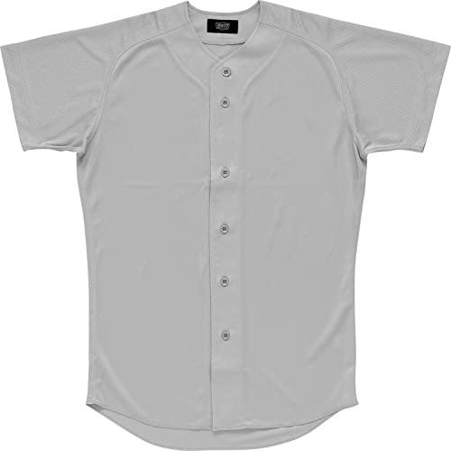ゼット(ZETT) 野球 タフデイズ ユニフォームシャツ メッシュフルオープン シルバー(1300)...