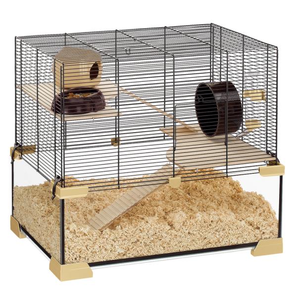 ハムスター ゲージ カラット 60 フルセット 3階建て ハウス 小動物用 イタリアferplast...