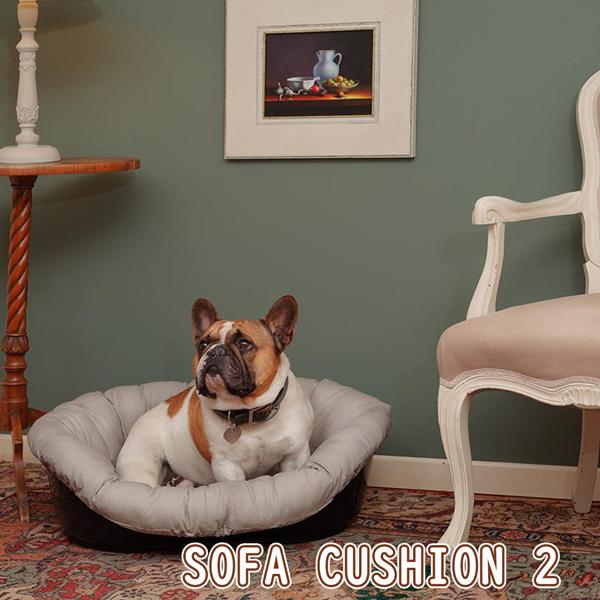 犬用ベッド シエスタDX2専用クッションカバー ソファ クッション 2 グレーベージュ イタリアfe...