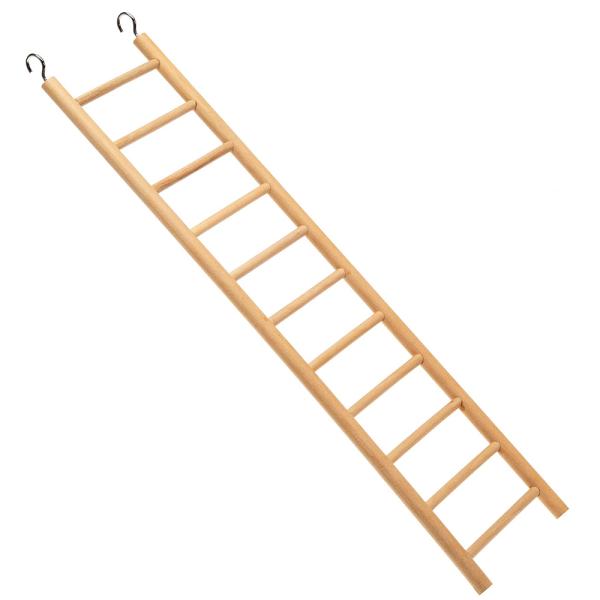 鳥 中型用 木製 11段式 ハシゴ はしご PA 4006 おもちゃ バードトイ 止まり木 階段 簡...