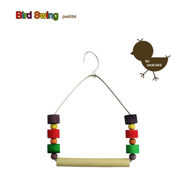 鳥 小鳥 用 おもちゃ ブランコ PA 4084 木製スイング バードトイ 簡単取り付け 吊り下げ式...