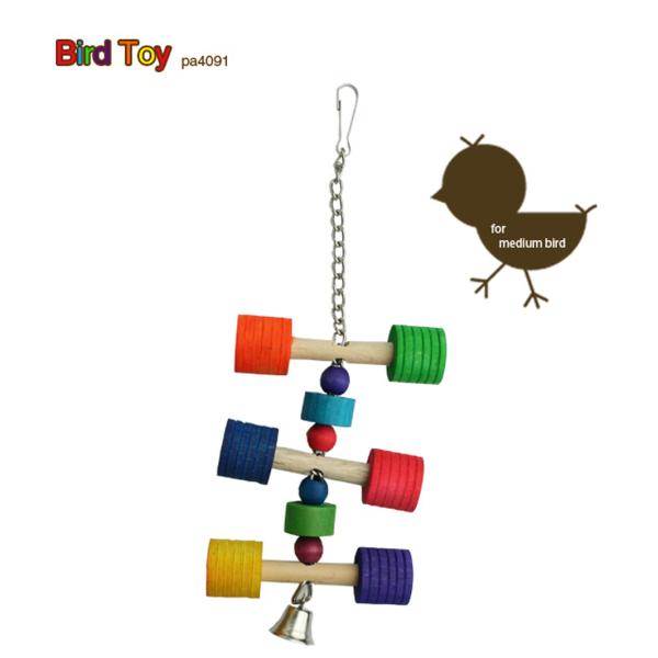 鳥 小鳥 用 おもちゃ ブランコ PA 4091 木製 バードトイ 止まり木 簡単取り付け 鈴付き ...