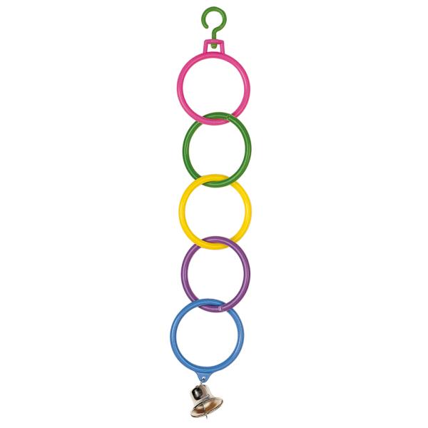 鳥 小鳥 用 中型用 おもちゃ PA 4270  バードトイ 簡単取り付け 鈴付き 吊り下げ式 イタ...