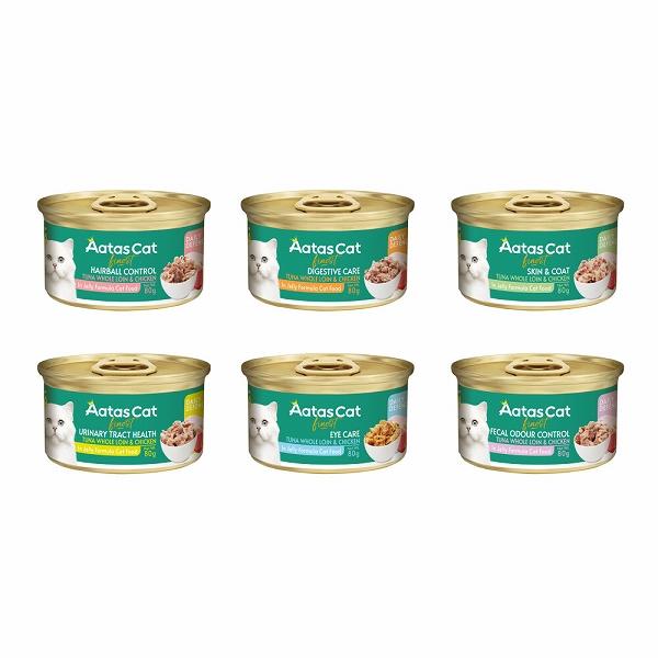 アタス キャット フード デイリーディフェンス ツナ＆チキン 80ｇ 選べる6種類  グレインフリー...