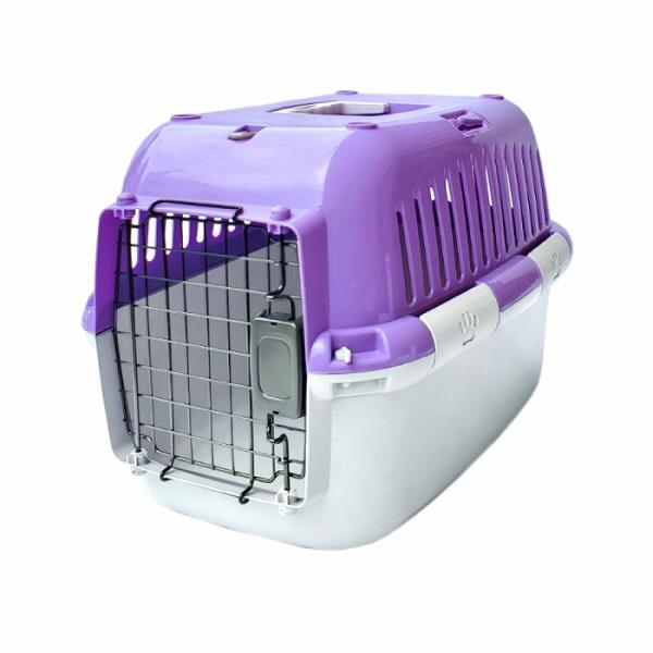 【数量限定 セール】組立発送 ファンタジーキャリー M パープル 小型犬、猫 ペット用 キャリーケー...
