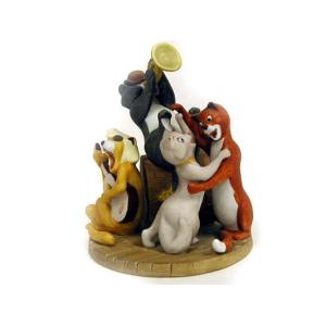 ディズニー・トラディション アリストキャット ファミリー 木彫り風