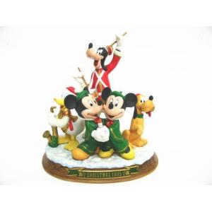 ディズニー⭐︎ミッキー&ミニー&フレンド⭐︎クリスマス&お正月飾り等セット クリスマス 1979年 ミッキー&ミニー w/プルート ビスクフィギュアリン