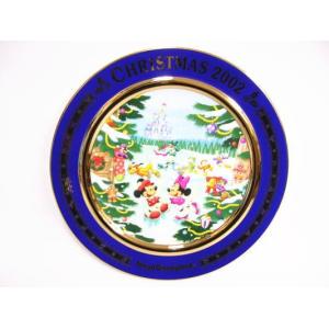 グーフィー ソリを引く クリスマスプレート 絵皿 1980年 Schmid社