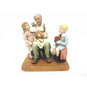 ノーマン・ロックウェル コカコーラ100周年記念 Out Fishin' 愛犬と