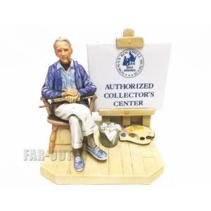 ノーマン・ロックウェル The Toy Makerフィギュアリン日本製1979年 ノーマン・ロックウェル The Toy Maker おもちゃ修理屋さん フィギュア