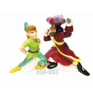 ミッキー&ミニー ソルト&ペッパー モノクロ ポーセリン フィギュア 2点