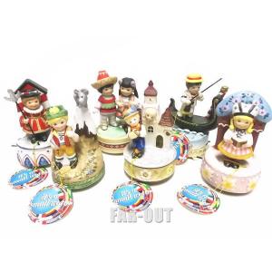 ゴーベル ミッキーマウスとプルート陶器フィギュアリン ディズニアナ